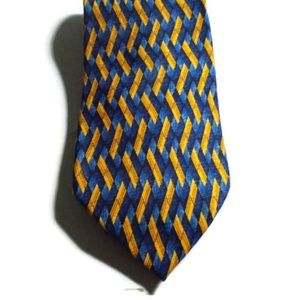 Men's Classic Blue & Gold Barrington Men's Neck Tie." EUC